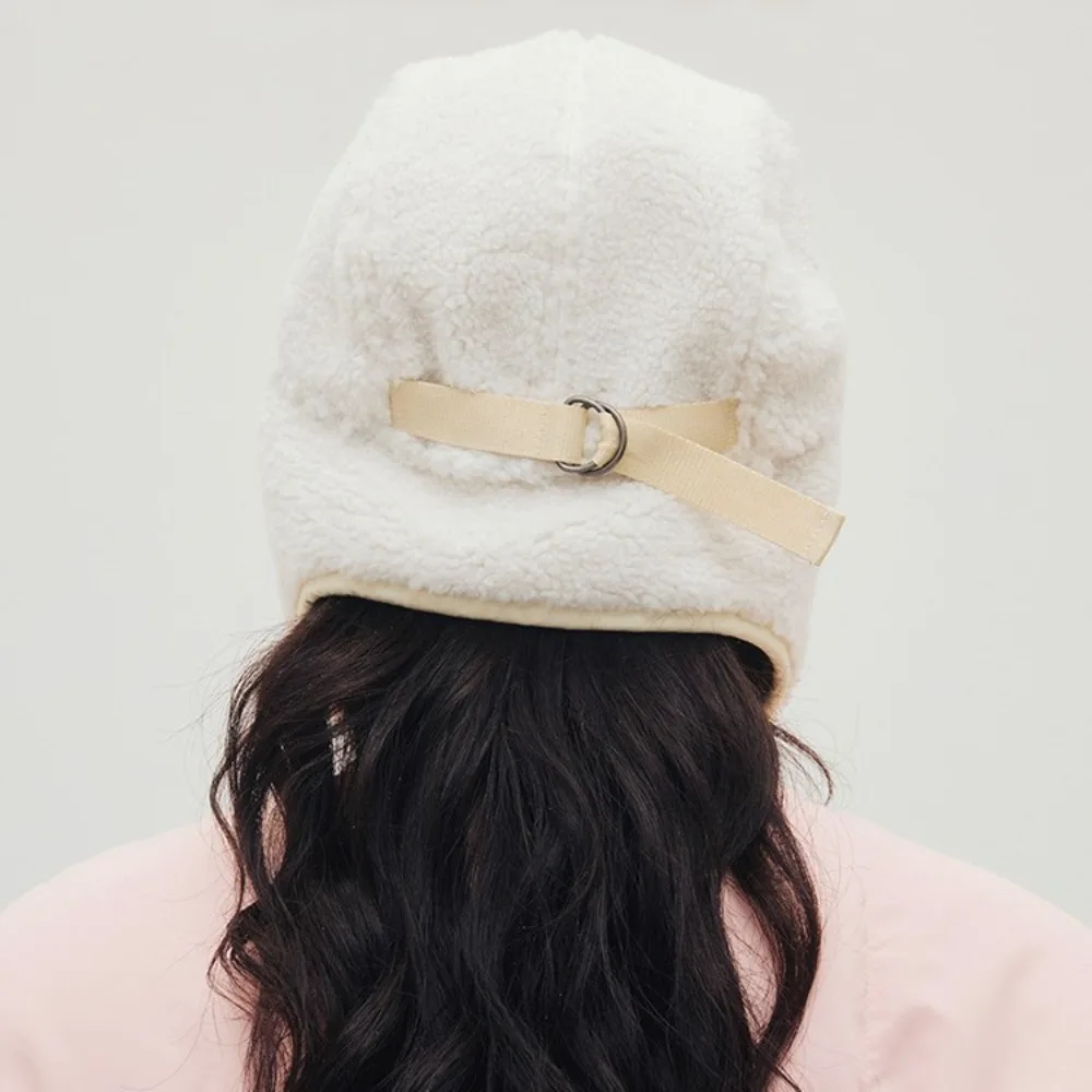 Flower Embroidered Lamb Velvet Thunder Hat Men's Women's Autumn and Winter Plush Windproof Hat Outdoor Cold-proof Flying Hats