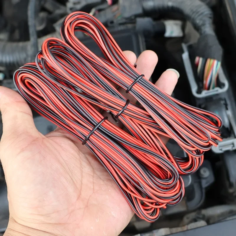 22AWG Red Black Cable Tinned Copper PVC Insulated 2PIN Electrical Wire for Single Color LED Strip Light To Power Extension Wire