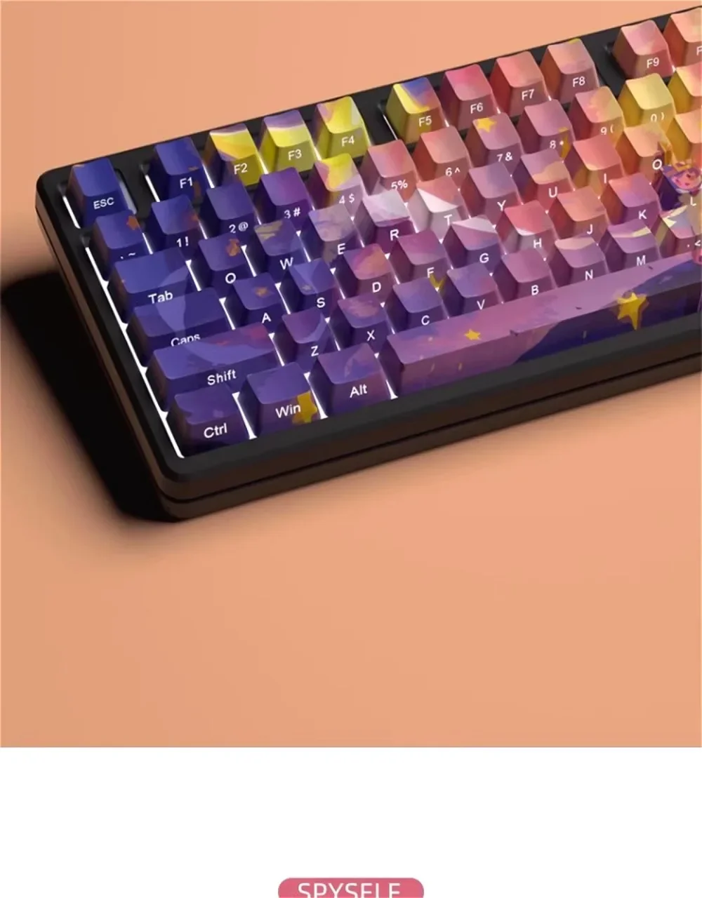 Polaris Theme Keycap Set Factory Height 130 +/108 Keys for 68/75/84/87/98/Cherry MX Switch Mechanical Keyboard