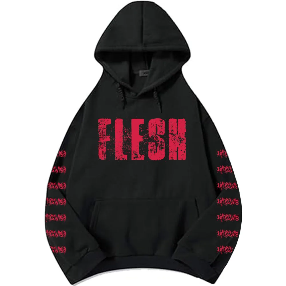 

Dying Wish Flesh Hoodies Fashion Grunge Unisex Streetwear Long Sleeve Autumn Hooded Sweatshirts Hip Hop Men Sudaderas Print Tops