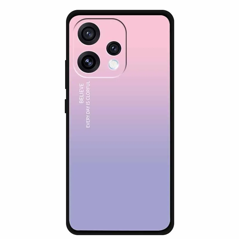 Case For Oppo Reno15 Funda Phone Back Cover Soft TPU Shell Luxury Fashion Printed Bunper Reno 15 Gradient Colorful Protector