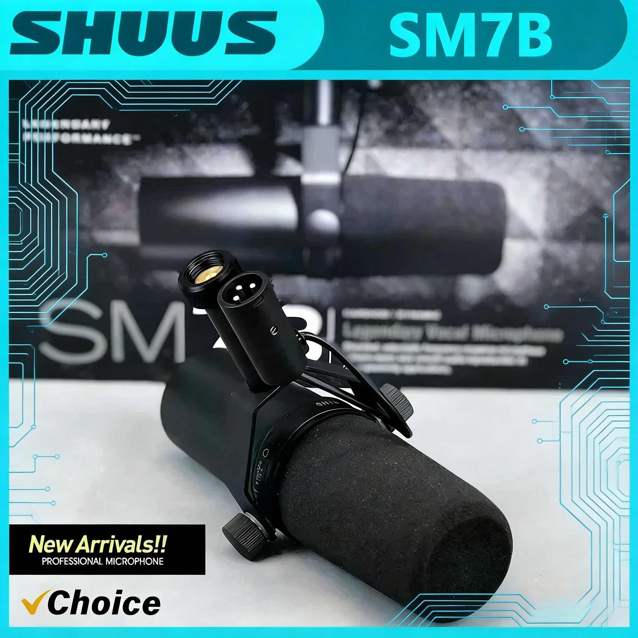 

НОВЫЙ качественный динамический вокальный микрофон SM7B для подкастинга, записи и вещания с выбираемой частотной характеристикой и встроенным предусилителем.