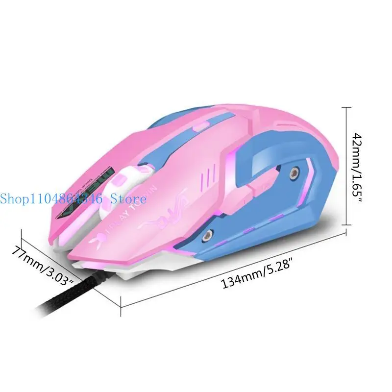 5ASD PINK 3200DPI ERGOMONICLY OPTICAL USB Компьютерная мышь для ноутбука для ноутбука ПК
