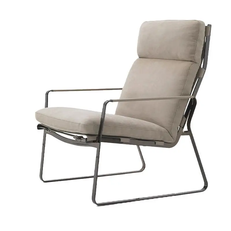 유럽 스타일의 미니멀리스트 인조 가죽 캐주얼 소파 의자 가정 호텔 거실 침실 마사지 의자 식당 의자