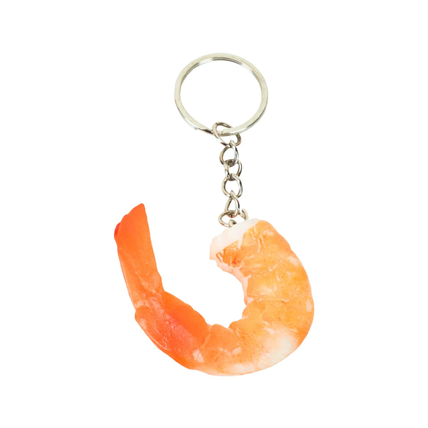 Personalized Trendy Simulation Seafood Shrimp Bag Pendant Jewelry Creative Interesting Funny Model Ornament Key Pendant