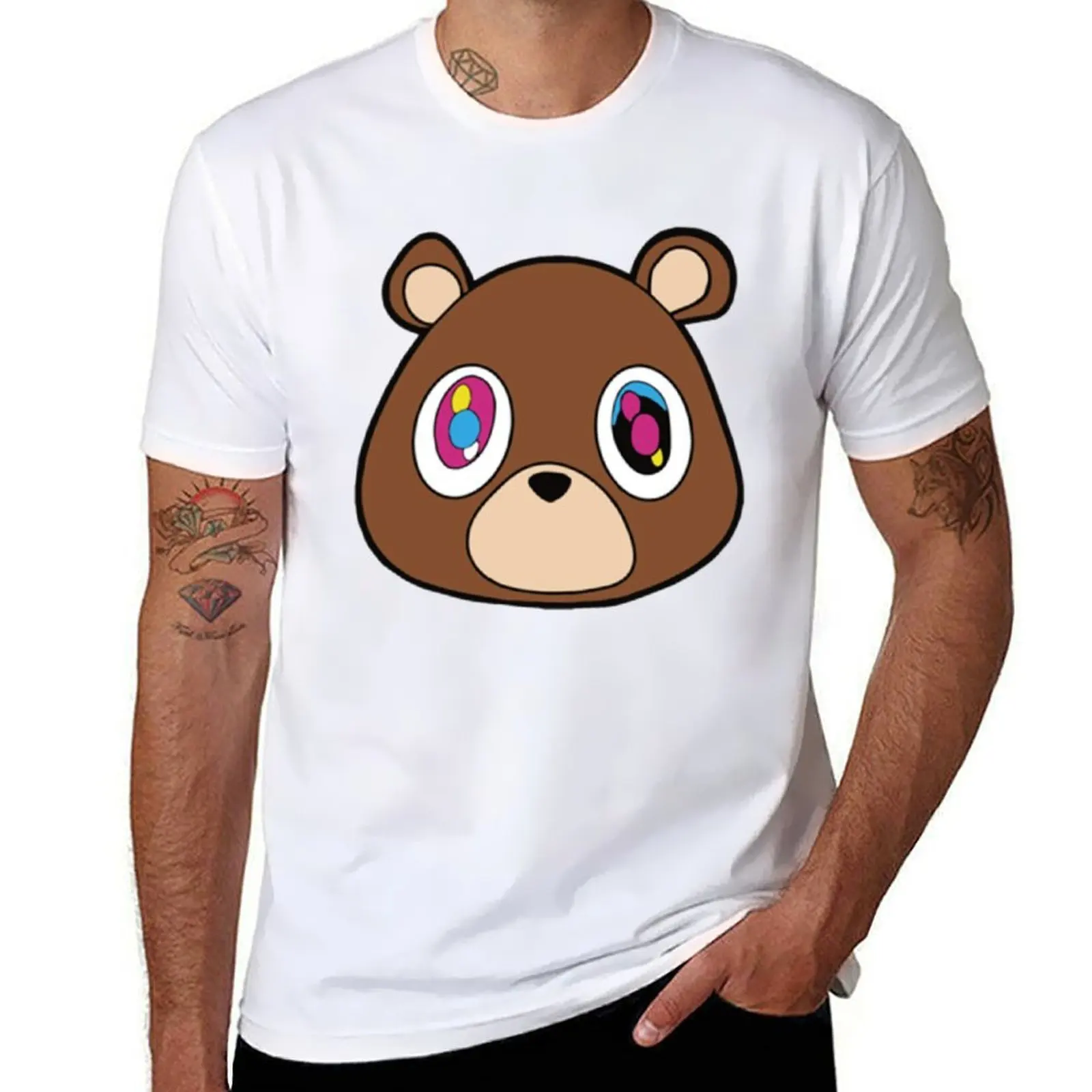 

Kanye West Graduation Bear T-Shirt essential t shirt man t shirts high quality luxury brand T-Shirt