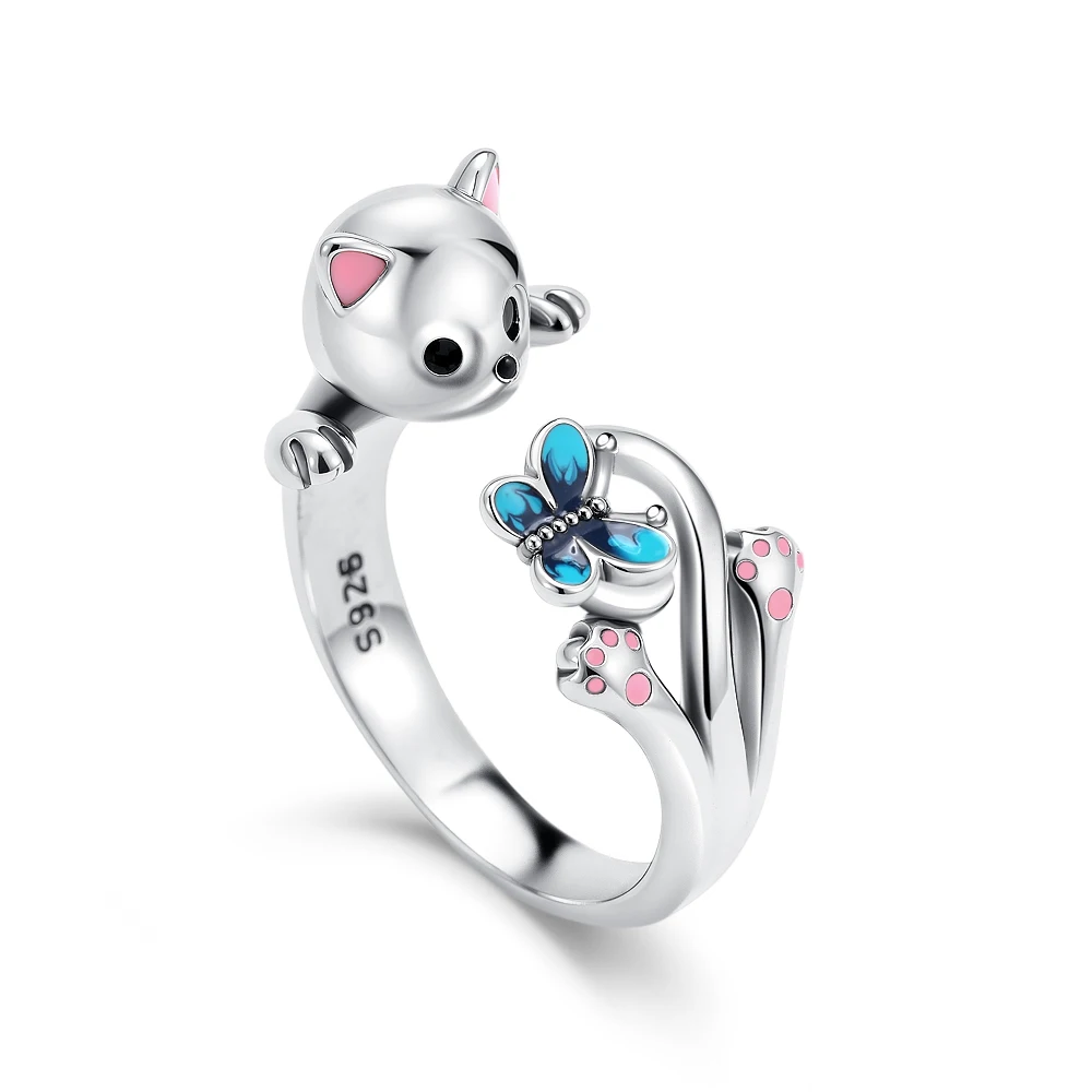 Women's Pink, Blue & Green Cube Ring, Holiday Gift