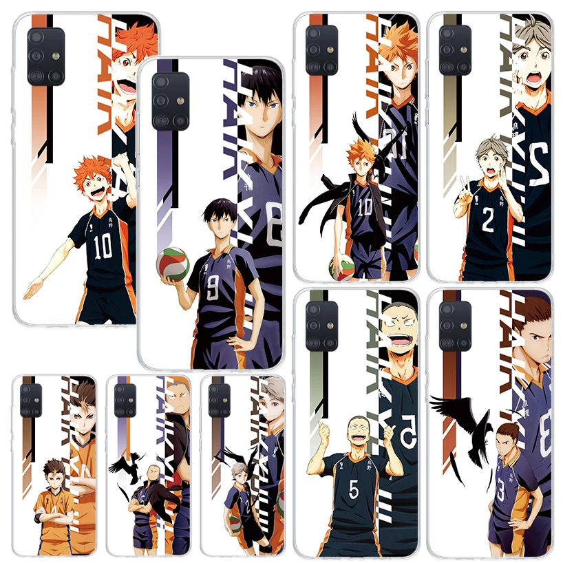 Anime Haikyuu Oya School Volleyball Phone Case For Samsung A51 A41 A31 A21S A11 A01 A71 A50S A40 A30S A20E A10S A70 A6 A7 A8 A9