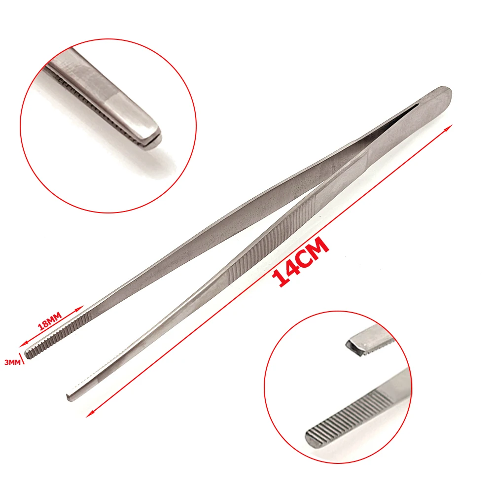 Premium Dental Thumb Forceps for Cartilage Grafting - Anti-Slip Handle Rhinoplasty Instruments Surgical Grade Stainless Steel - Image 2