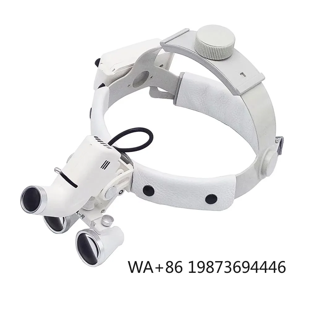 CE certified headband binocular loupe, built-in LED headlight for medical dental use