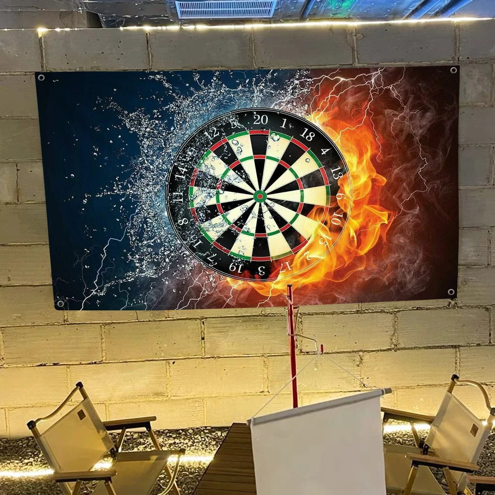 DARTS Dart Board Arrow Target DIY Flag For Family Group Photo Living Room Home Dorm Decor Wall Art Decor Banner