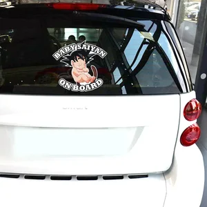 Animasi Dragon Ball Z Aksesoris Sun Wukong Boneka Bergerak Kakarotto Figma Model Stiker Tahan Air Stiker Mobil Kreatif DIY 10 stiker mobil dragon ball penjualan terbaik - №