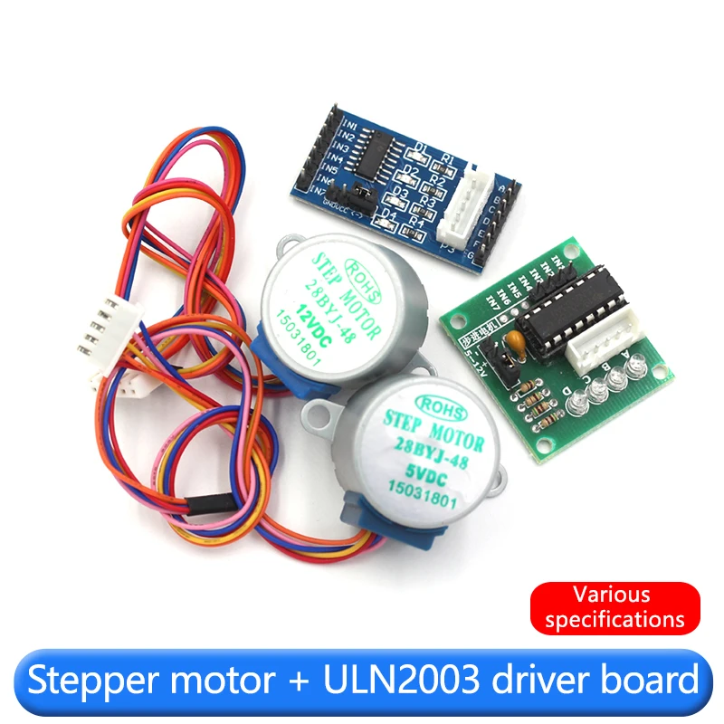 Stepper motor 28BYJ48 ULN2003 driver board 4 phase 5 wire 5V12V stepper motor reduction motor