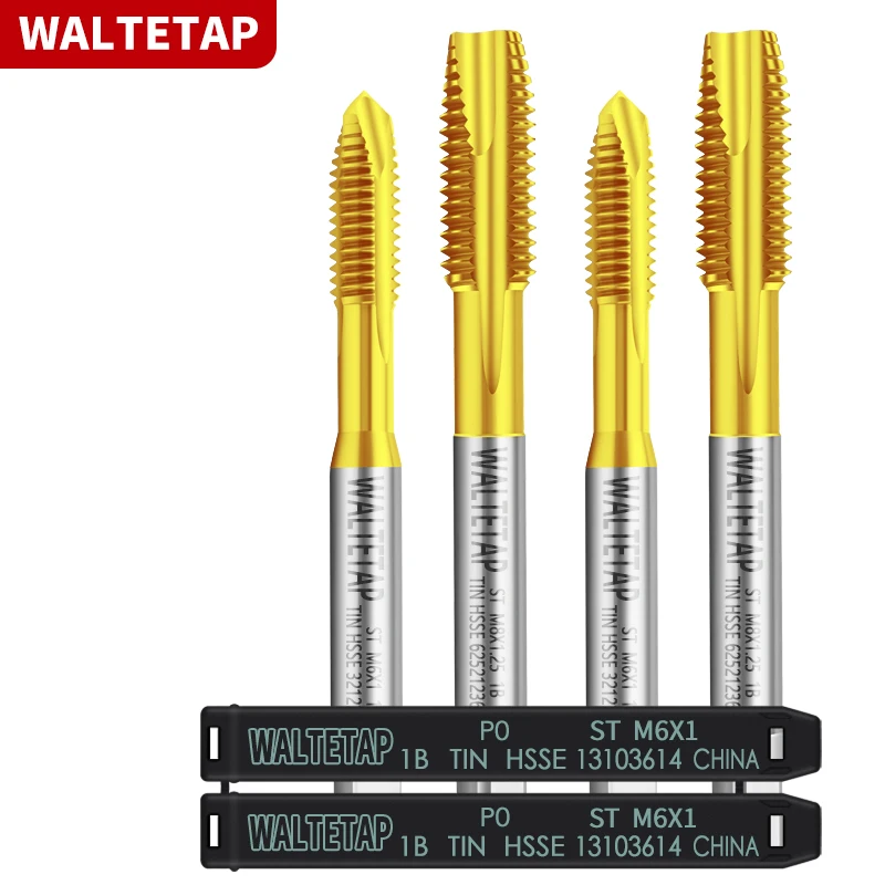 WALTETAP HSSE-M35 JIS Стандартный метчик со спиральной вставкой STI ST M2 M2.5 M3 M4 M5 M6 M8 M10 Машинные метчики с резьбой