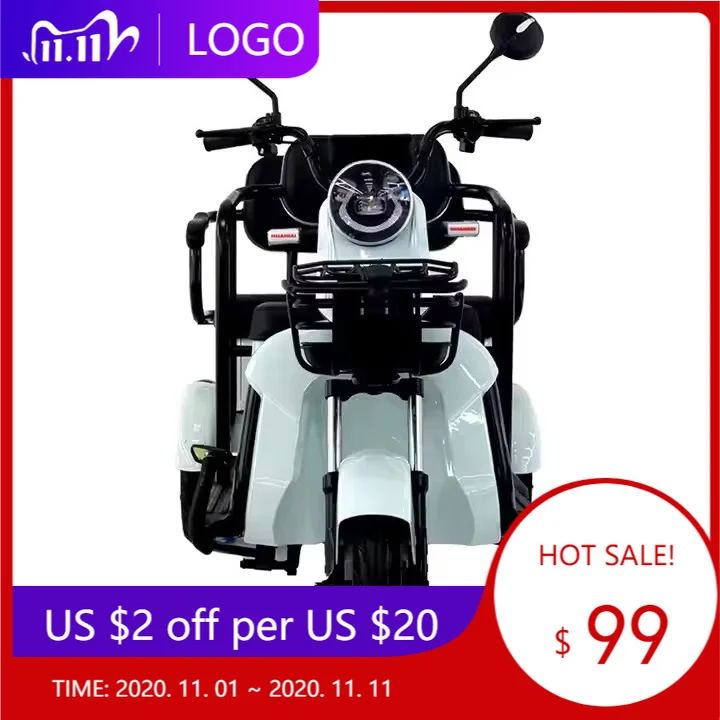 DXY manufacturer electric scooter hot sale 60V 20Ah 500W electric bicycle 3-wheel electric tricycle