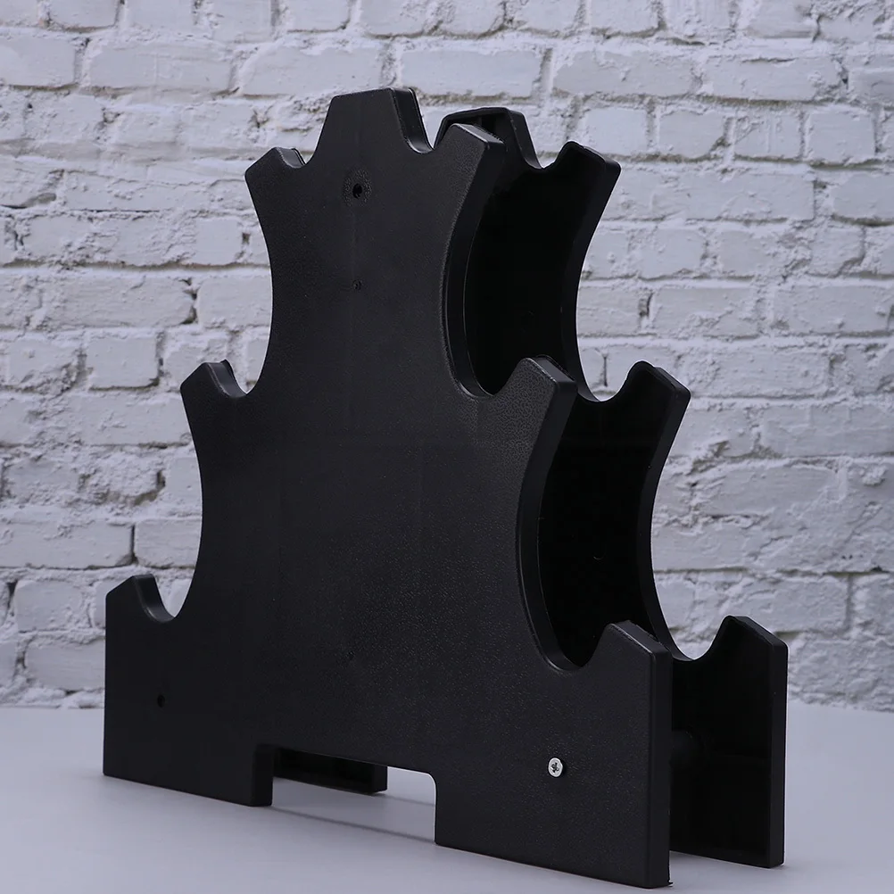 2 قطعة رف تخزين الدمبل حامل شجرة بلاستيكية خفيف الوزن ومحمول ومريح لعشاق اللياقة البدنية حامل الدمبل #6