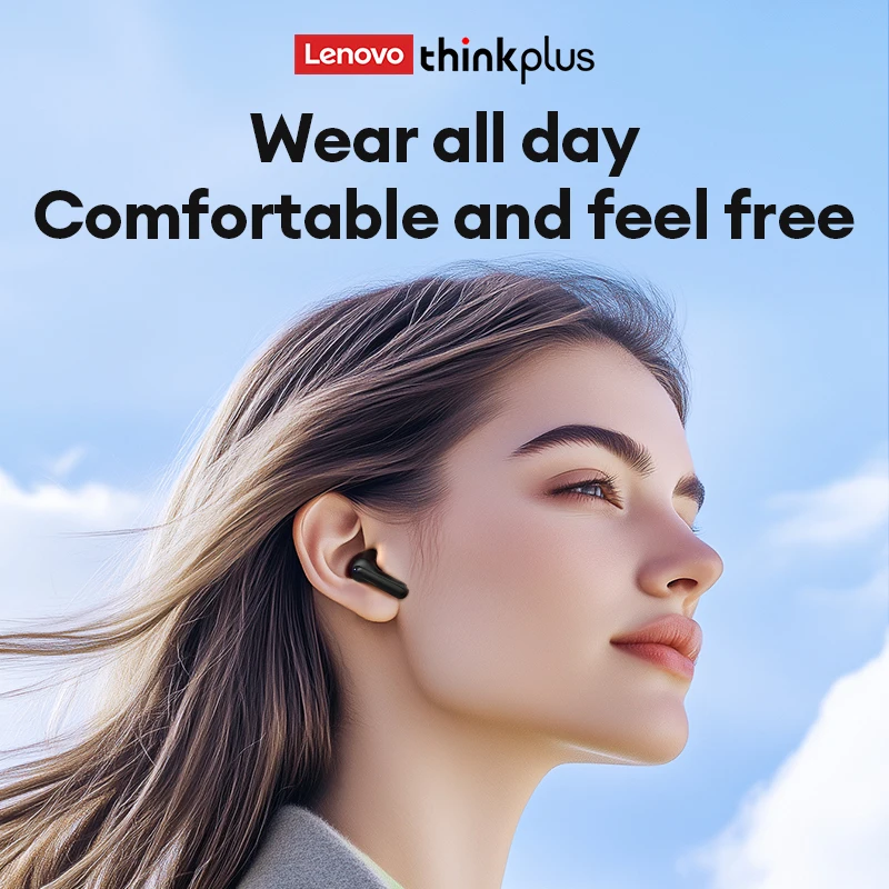 Auricular Bluetooth inalámbrico Lenovo XT58 360 °   Auriculares deportivos con reducción de ruido y pantalla LED con sonido estéreo, para música, 2025