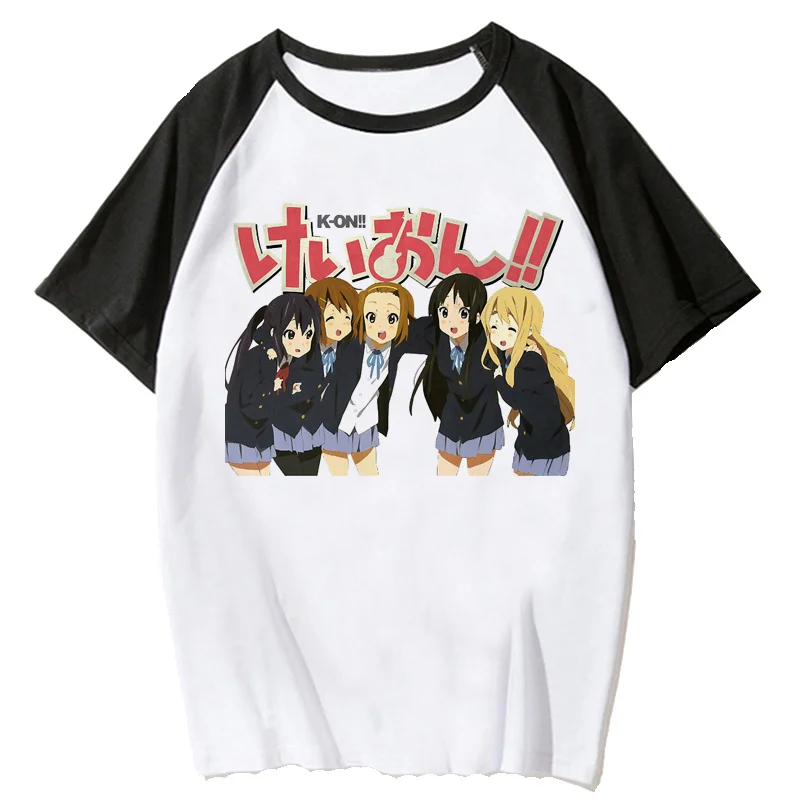 k-on top tees t-shirt male japanese aesthetic grunge clothes tshirt white t shirt vintage