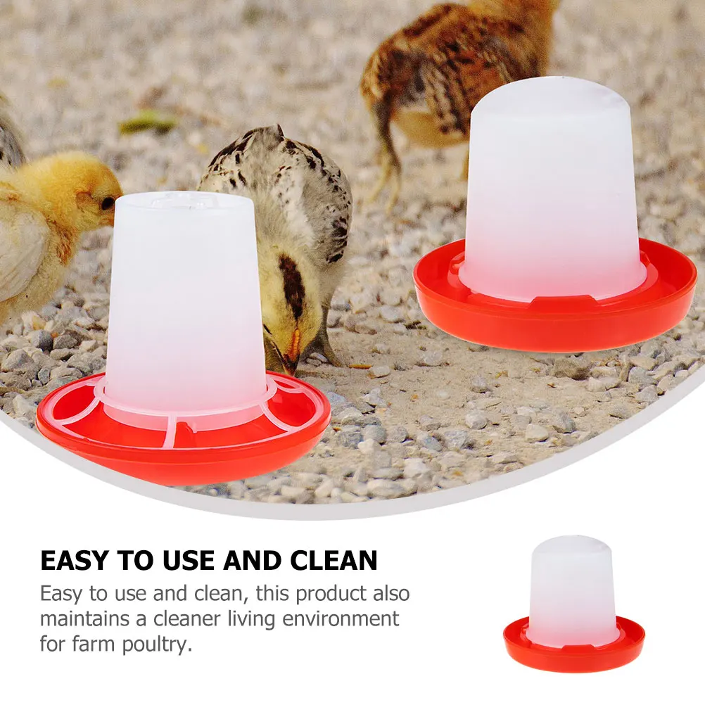 

Automatic Feeder Durable Sun Resistant Long Lasting Poultry Water Dispenser For Chicken Coop Plastic Waterer Cups Farm