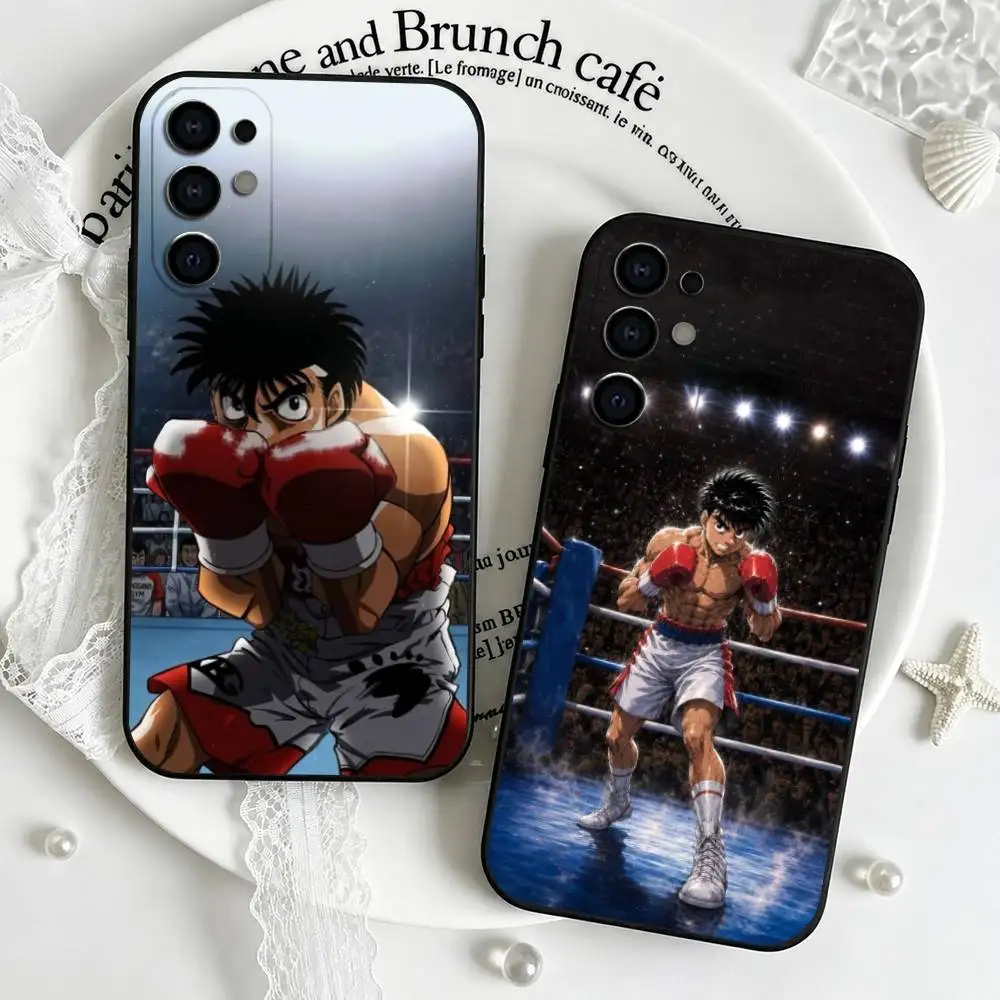 Anime Hajime no Ippo Phone Case Black Silicone Soft For Samsung S25,S24,S21,S22,S23,S30,Ultra,S20,Plus,Fe,Lite