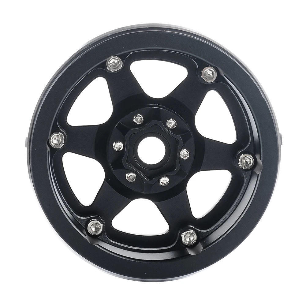PYFORE 2,2 Zoll RC Crawler Metallradnabe 64mm Außendurchmesser 50mm Innendurchmesser 12mm Sechskantadapter für 1/8 1/10 Crawler Auto – Detail 9