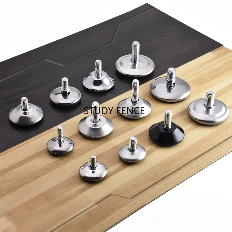 10PCS Chair and Table Leg Pads Furniture Screw Adjustment Foot Adjustable Coffee Table Support Foot Pad Household Hardware