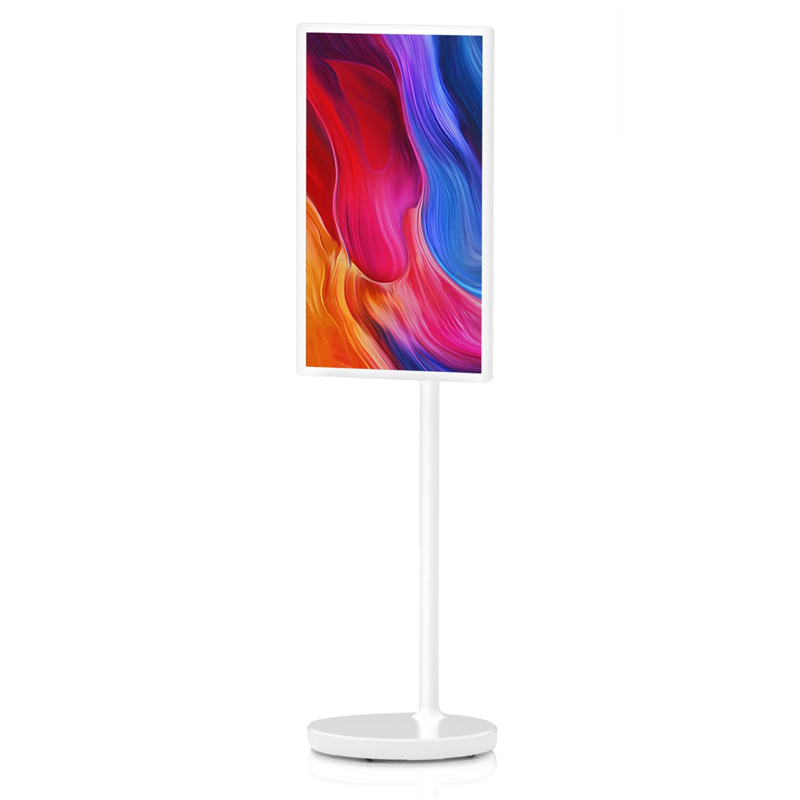 New 32'' LCD Touch Screen Android Smart TV Portable Rotatable Monitor With Built-in Battery Wireless Movable Display