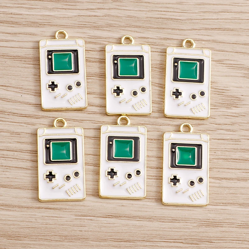 10 Stück 11x31mm Niedliche Legierungs-Musikgitarren-Anhänger für Ohrringe, Halsketten, Handgemachte Schlüsselanhänger, Schmuckherstellungszubehör – Detail 18