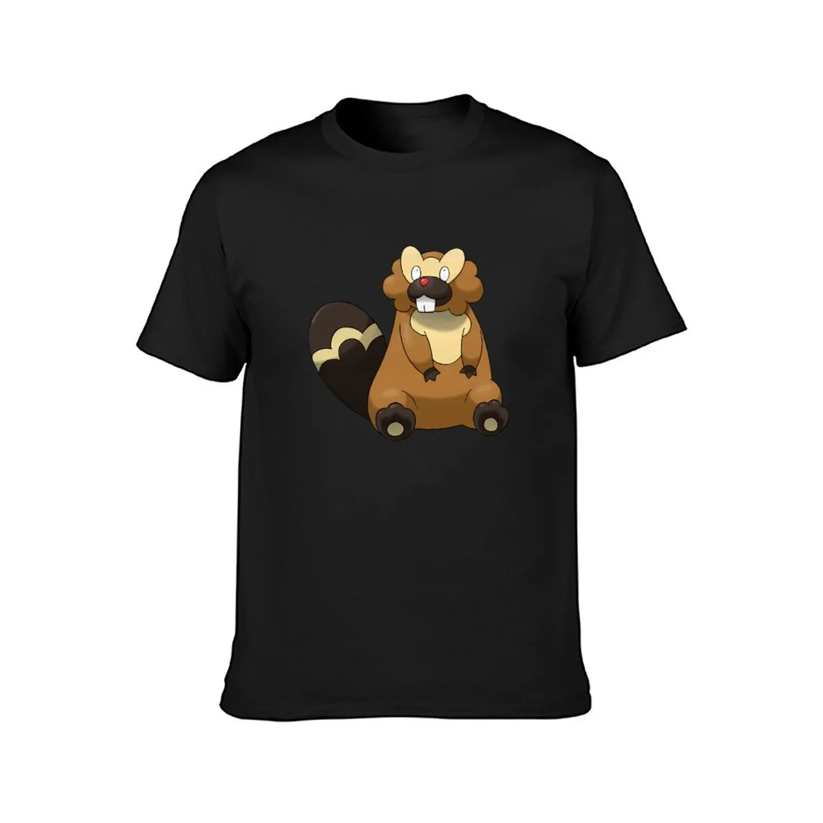 Bíbárél , Bídóóf , Bínáclé Chíbí Tréndíng ánímé Mángá Chíbí T-Shirt blacks animal prinfor boys plain T-shirt men