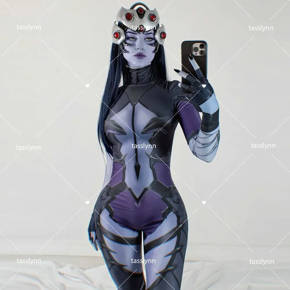 Game Overwatch 2 Costumes Widowmaker Cosplay Costume Women Female Girls Suit Zentai Geek Girl Adults Widowmaker Bodysuit
