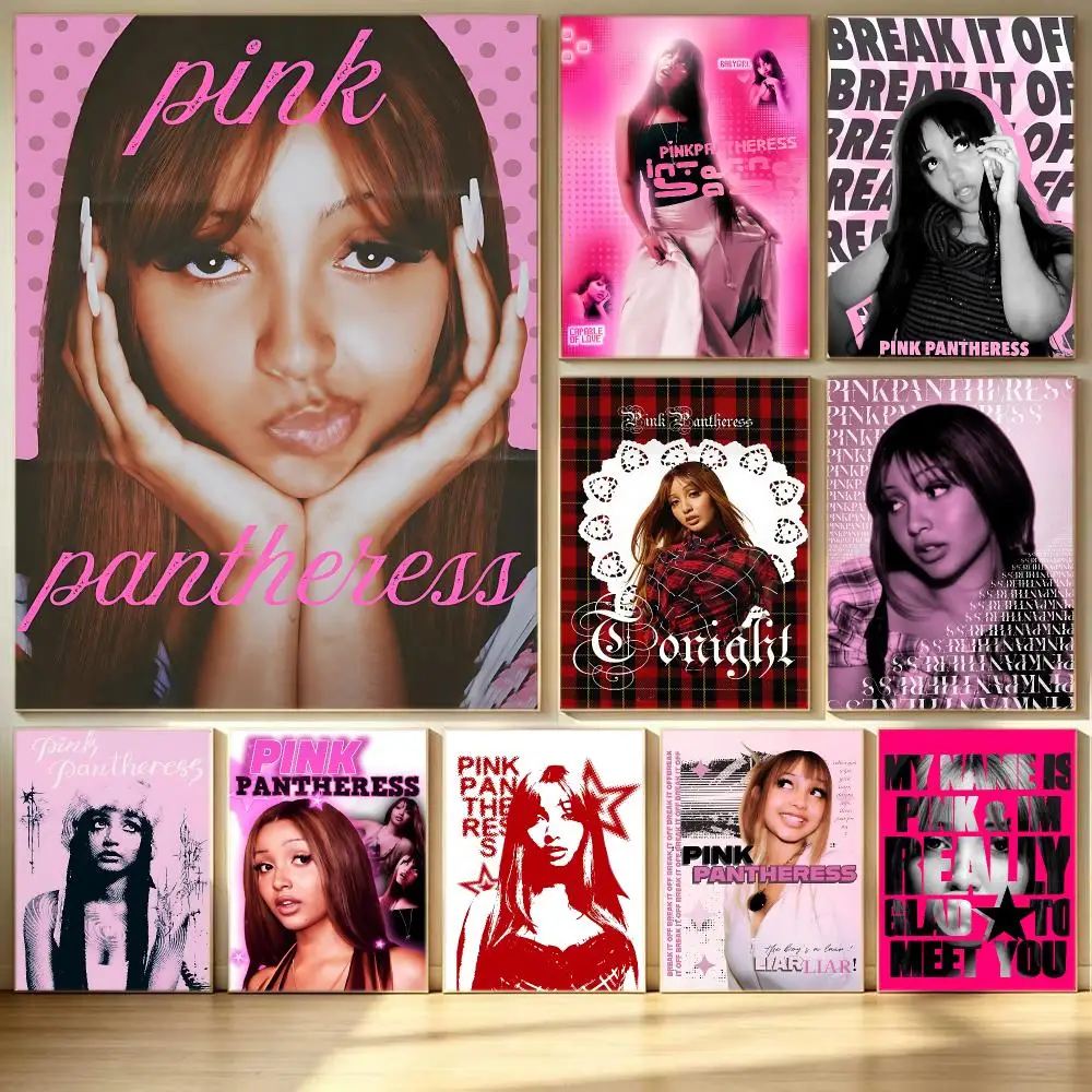 music PinkPantheress Poster Poster HD  Printing Soothing and Cream Style Home Decor for the Living Room cafes Gift Giving
