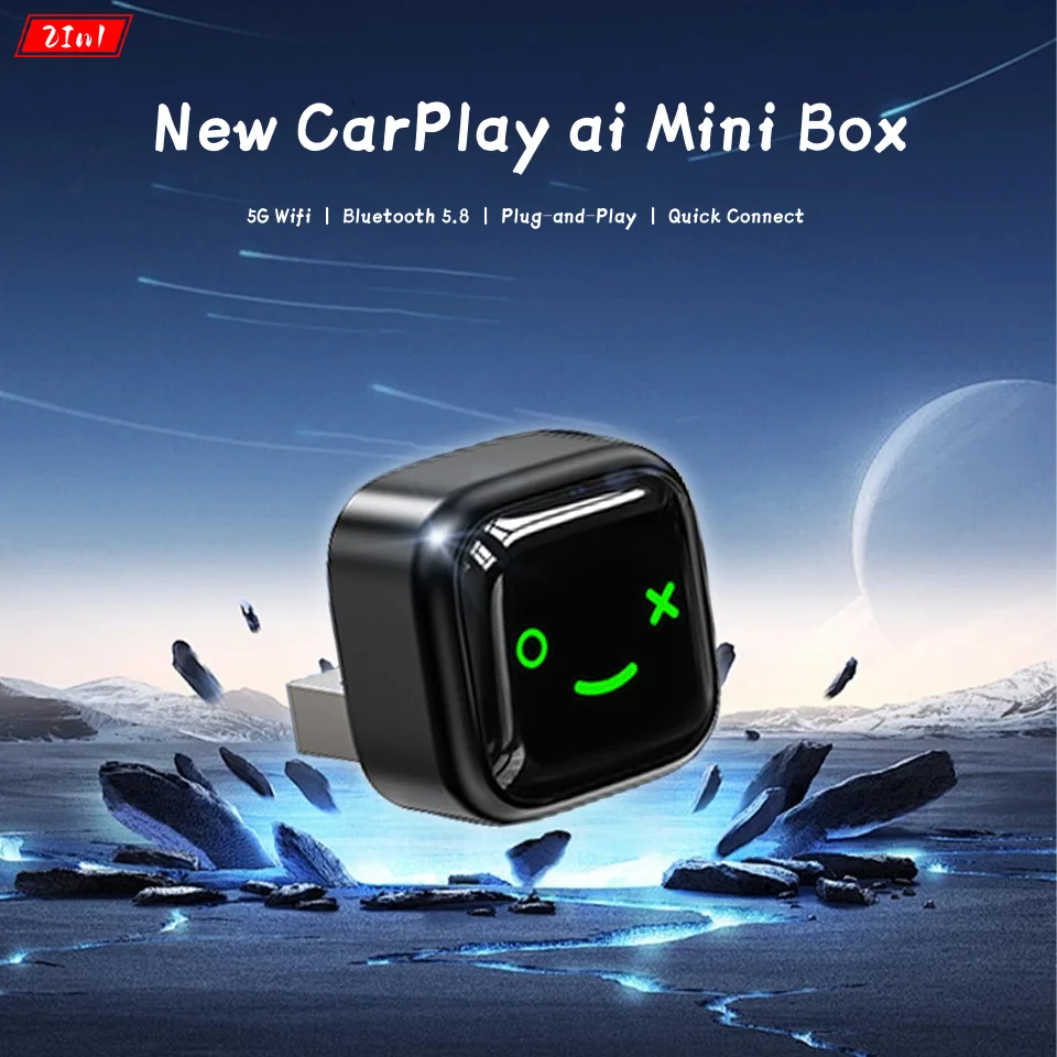 2in1 유무선 CarPlay 및 안드로이드 오토 멀티미디어 어댑터 이미지