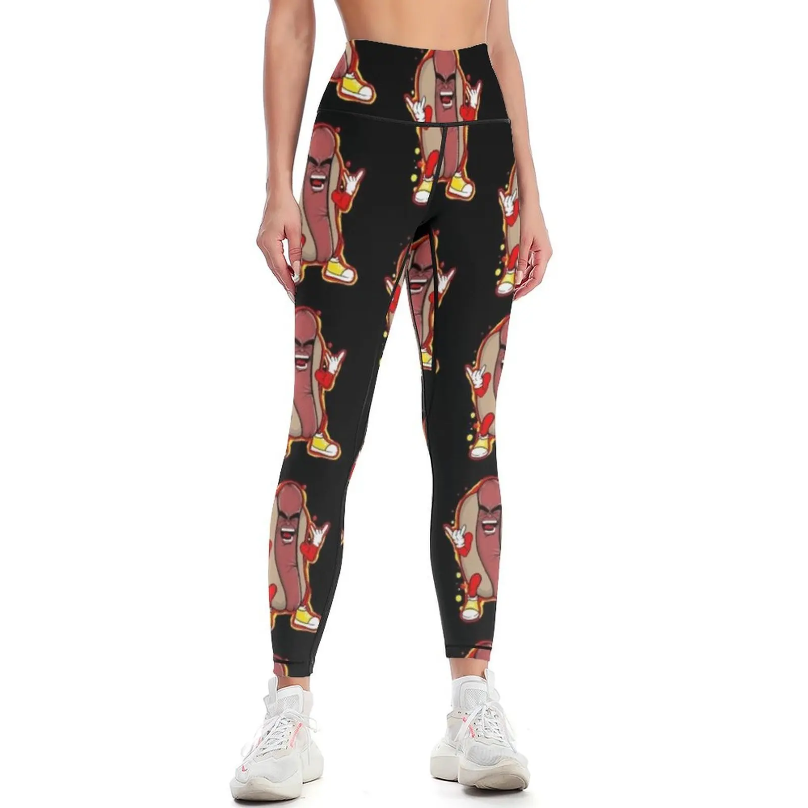 

heavy metal hot dog Leggings Sweatpants Women's pants Womens Leggings