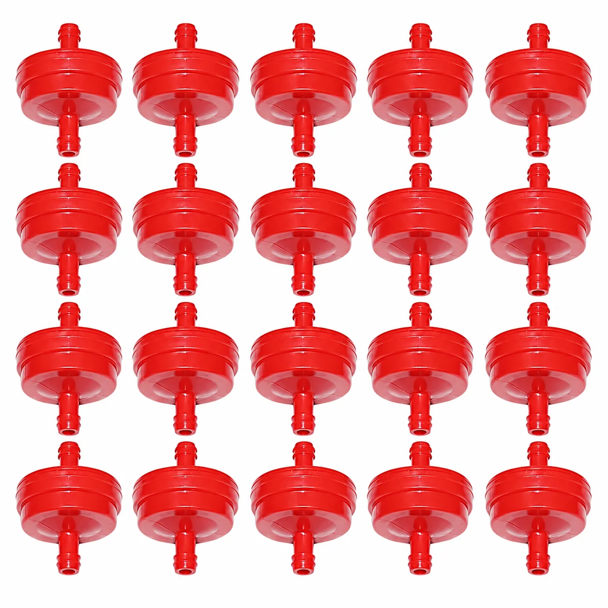 20Pcs Fuel Filter Replace AM107314 42-5240 SPA8S1065056801 120-188 6000 for John Deere Toro Rotary Mower Parts Fits 1/4
