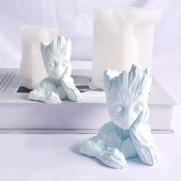 New 3d Three-dimensional Big Tree  Candle Silicone Mold DIY Handmade Plaster Groot Scented Candles Model Tool