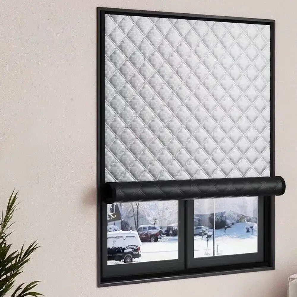 Graphene Thermal Blackout Window Curtain Winter Cold Barrier Insulation Windproof Shade Energy Efficient Bedroom Home Decor Easy