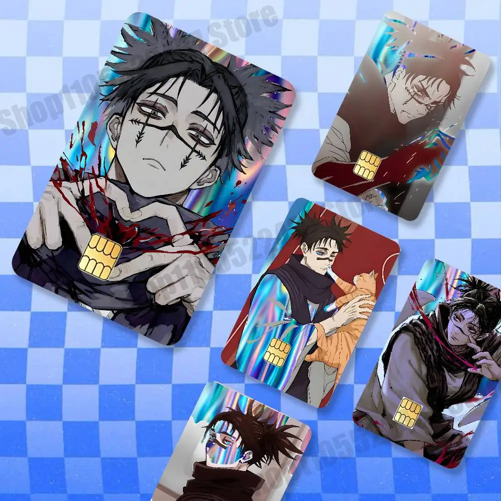 Choso Anime J-Jujutsu K-Kaisen Holographic Laser Shinny Film Skin Cover Sticker for Debit Credit Card Bank Card