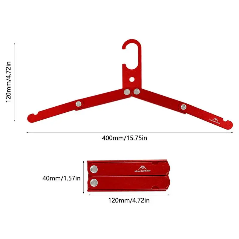 Składany wieszak na ubrania do podróży Składane polerowane matowe wieszaki na płaszcze Przenośne, oszczędzające miejsce