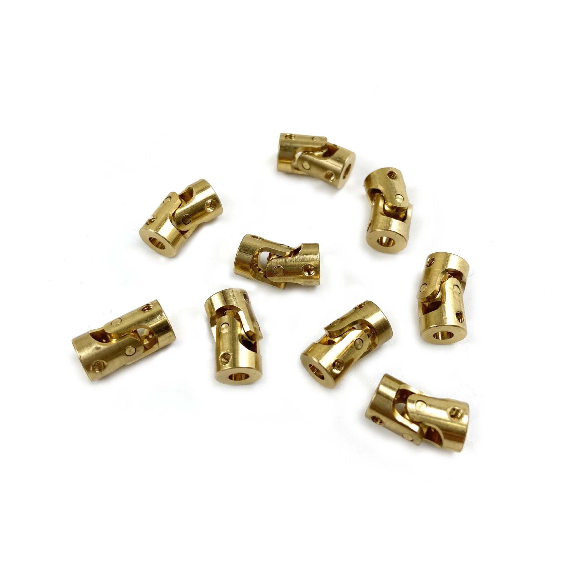 5pc3mmto3mm D7L13 Brass Copper Cardan Joint Gimbal Couplings Shaft Motor Connector Universal Joint Rc Boat Car Parts Accessories