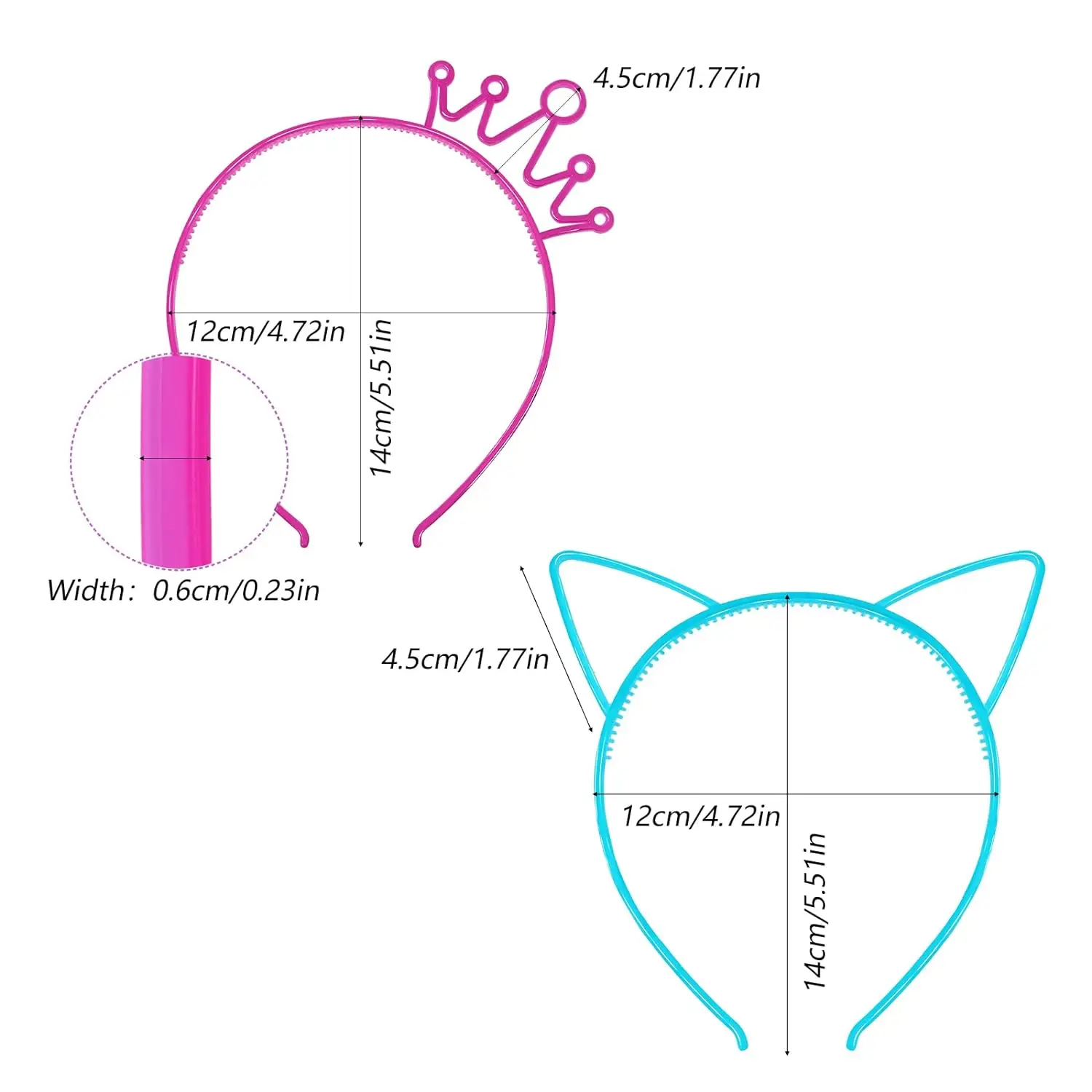 Funny Luminous Cat Ear Crown Headband Glow In Dark Hairband For Girls Children Christmas Birthday Party Headwear Cosplay Prop