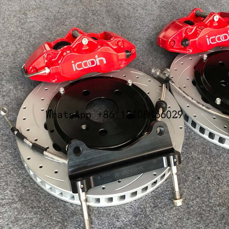 Modifiziertes Auto Shop Upgrade Bremssystem Bremssattel Kit 4 Kolben für Toyota Camry Wheel R17