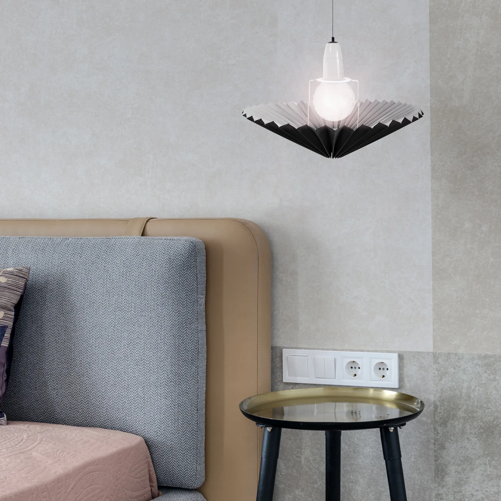 

Rustic Umbrella Lamp Shade Cloth Material for Table Lamp Ceiling Pendant Light Fixture Cover Decorative Home Lighting