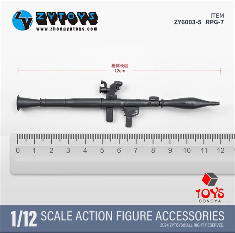 ZYTOYS ZY6003 1/12 Scale Gun Weapon Set ABS AK74M SVDS SVD RPG-7 FIM-92 Model Accessories Fit 6-inch Soldier Action Figure Body