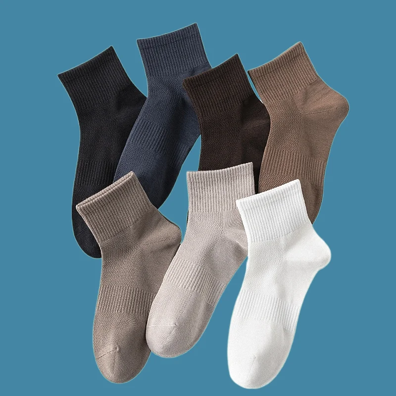 

5/10 Pairs 2024 New Fashion Men's Short Socks Summer Anti Odor And Sweat Absorbent Pure Cotton Socks Thin Casual Boat Socks