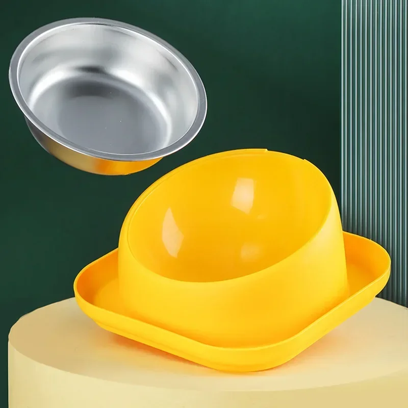 

Anti-overturning for Kitten Safeguard Cat Non-Slip Neck Bowl Degrees Puppy Dogs Cats Food 15 Anti-Ant Slope Pet Feeder Bowl
