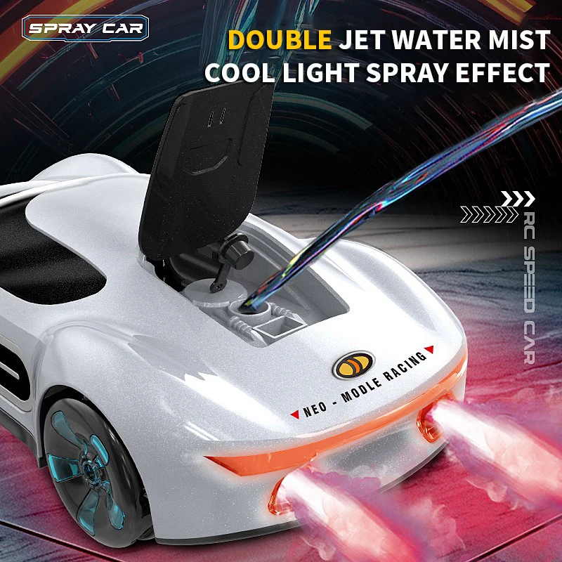 Cool spray Concept Car 2.4G Remote Control Car Toys Children's Music Drift Car Electric Toys