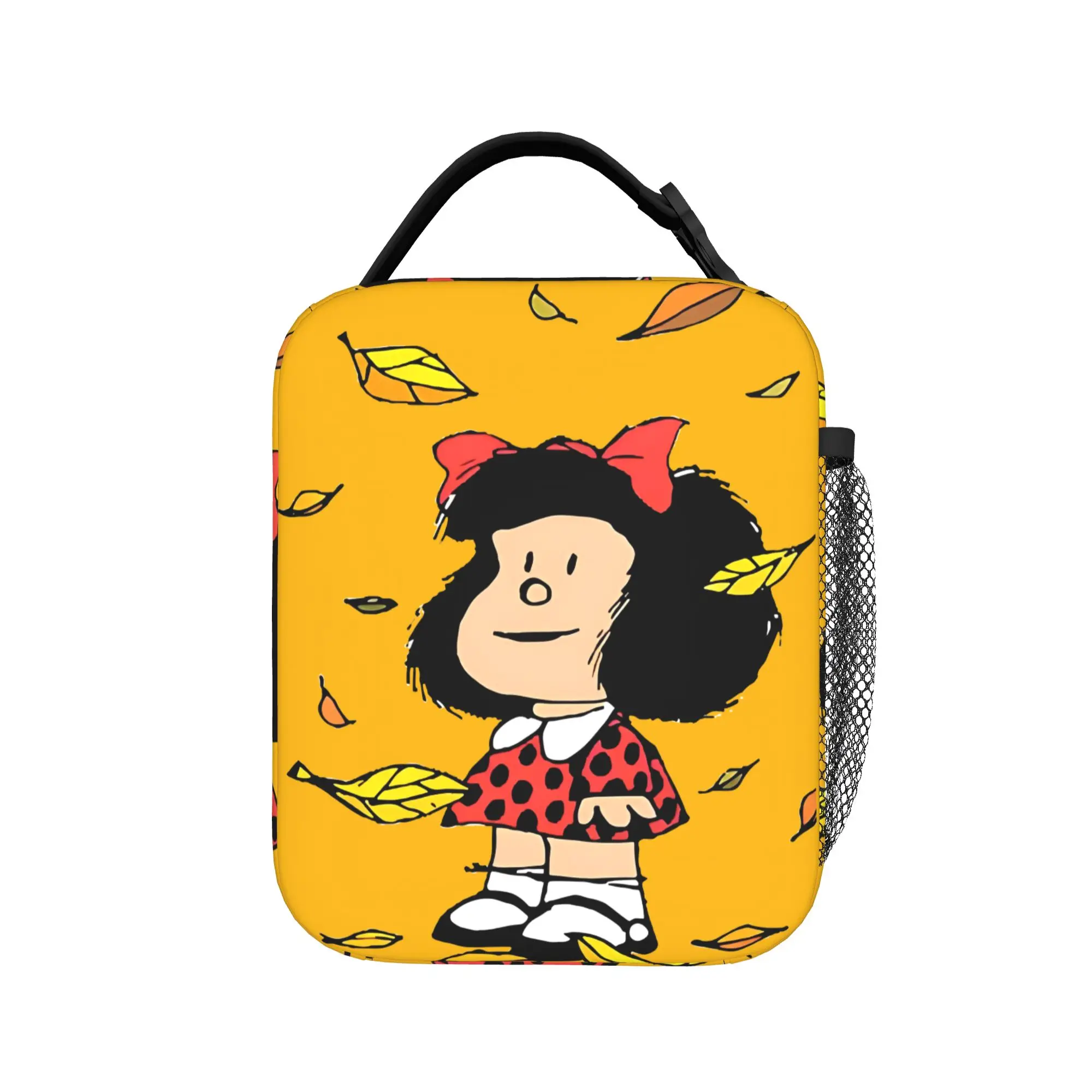 Mafaldas Insulated Lunch Bag Large Anime Cartoon Meal Container Cooler Bag Lunch Box Tote School  Travel Food Bag