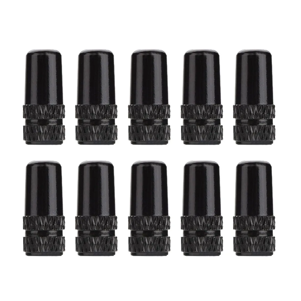 

10Pcs Presta Valve Bike Valve Cap Anodized Dust Proof Tire Valve Stem Cap Aluminum Alloy Bicycle Valve Protective Cap
