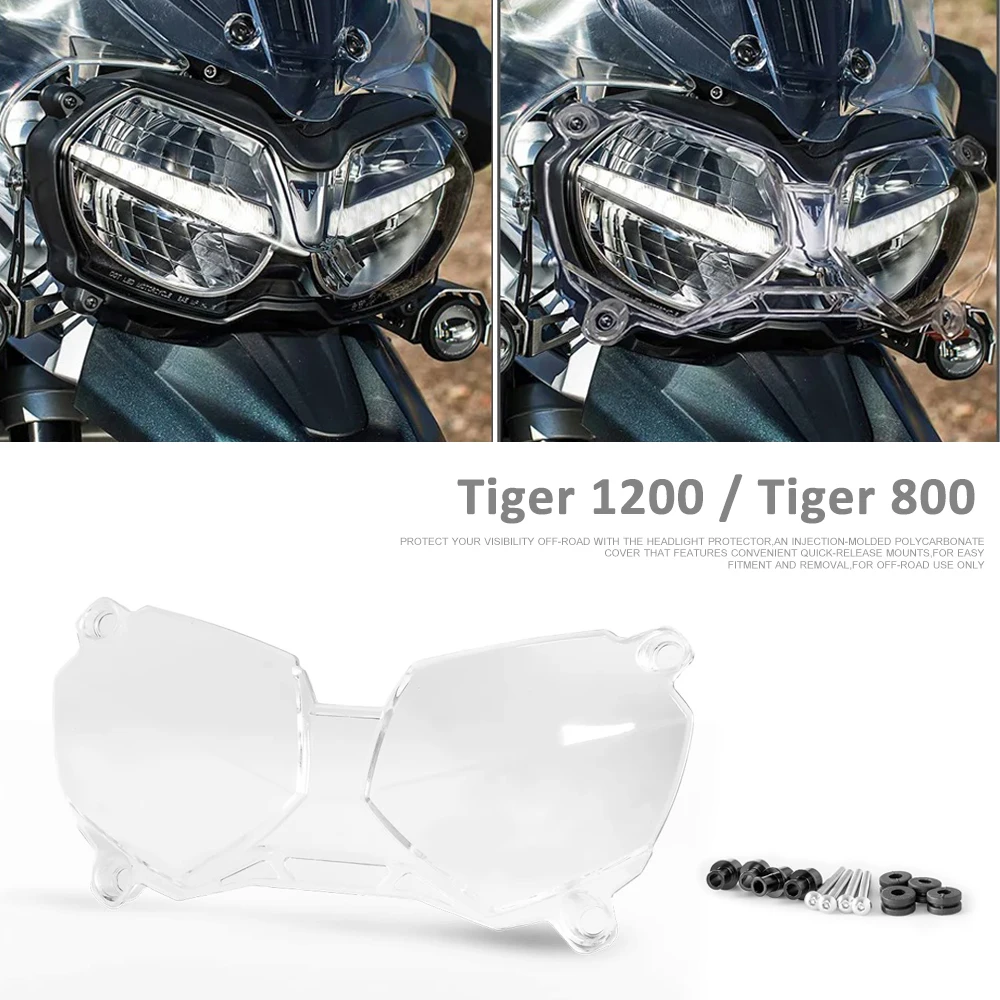 

For Tiger Explorer 1215 Motorcycle Headlight Protector Light Cover Protective Guard Headlight Guard For Tiger 1200 XRX Tiger 800