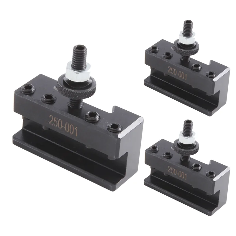 

BAAG-3Pcs Quick Change Turning And Facing Lathe Tool Holder Bracket 250-001CNC Tool POST